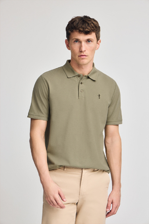 Polo Club - Hombre - Polo Verde Claro De Piqué De Manga Corta Y Bordado Rigby Best - S