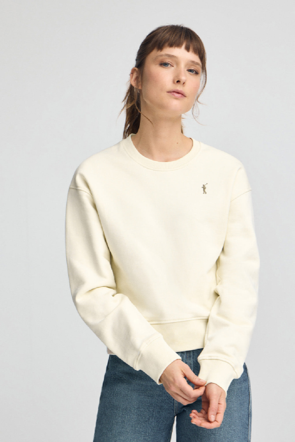 Polo Club - Mujer - Gebroken Witte Sweater Met Boxy Fit En Rigby Go-Logo - Xl