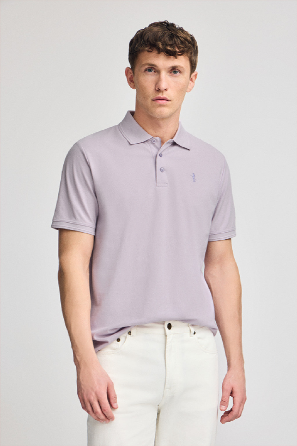 Polo Club - Hombre - Polo Color Lavanda De Piqué De Manga Corta Y Bordado Rigby Best - Xxl