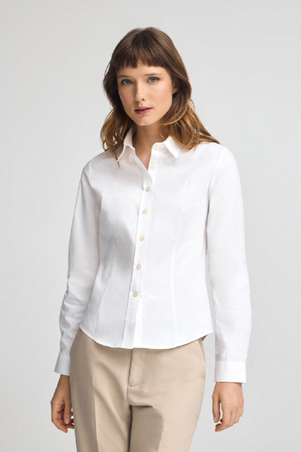 Polo Club - Mujer - Wit Hemd Met Slim Fit En Rigby Go-Logo - S
