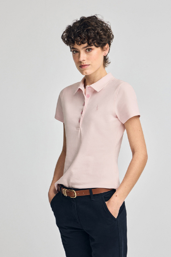 Polo Club - Mujer - Polo Rosa De Manga Corta De Algodón Y Bordado Rigby Best - Xl
