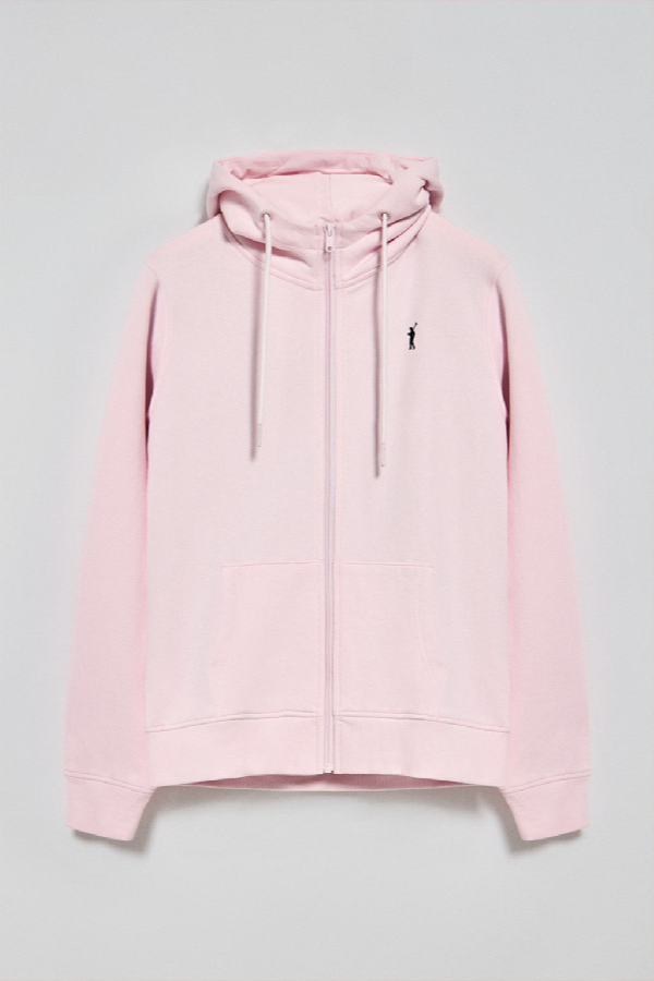 Polo Club - Donna - Felpa Rosa Con Cerniera E Cappuccio Con Ricamo Rigby Go - S