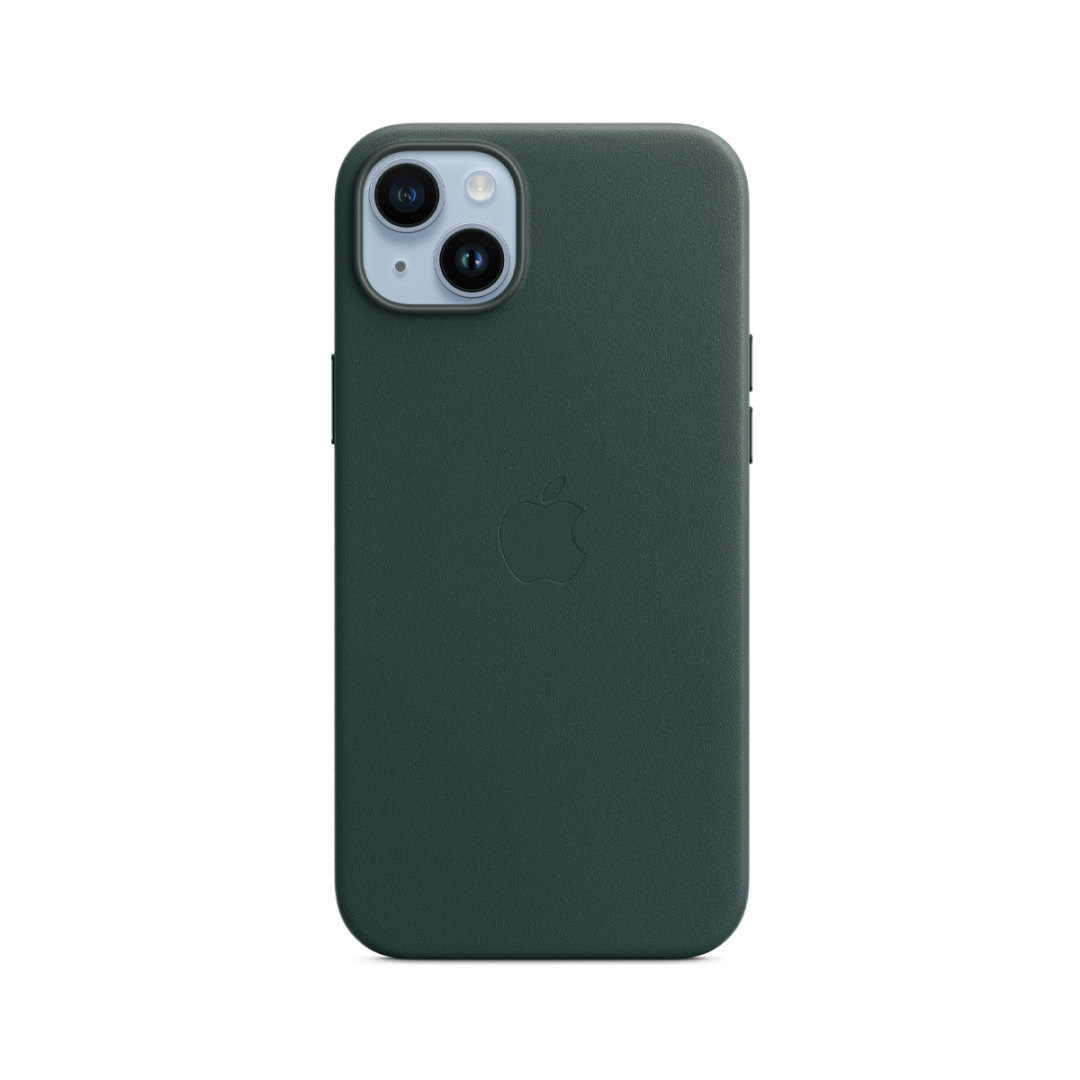 Carcasa Cuero Iphone 14 Plus Apple Magsafe Verde Bosque