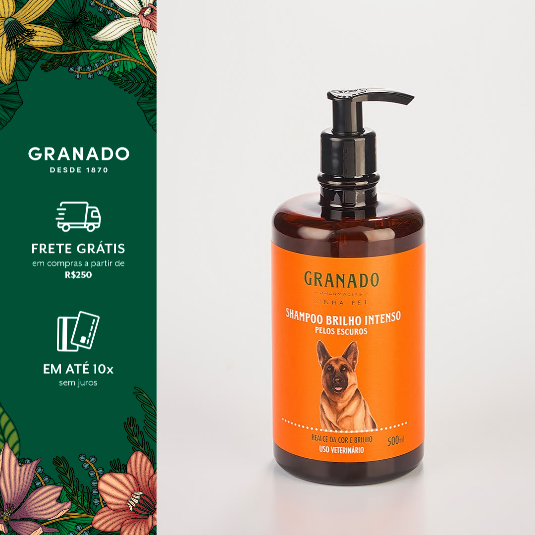 Shampoo Pet Brilho Intenso Pelos Escuros 500ml